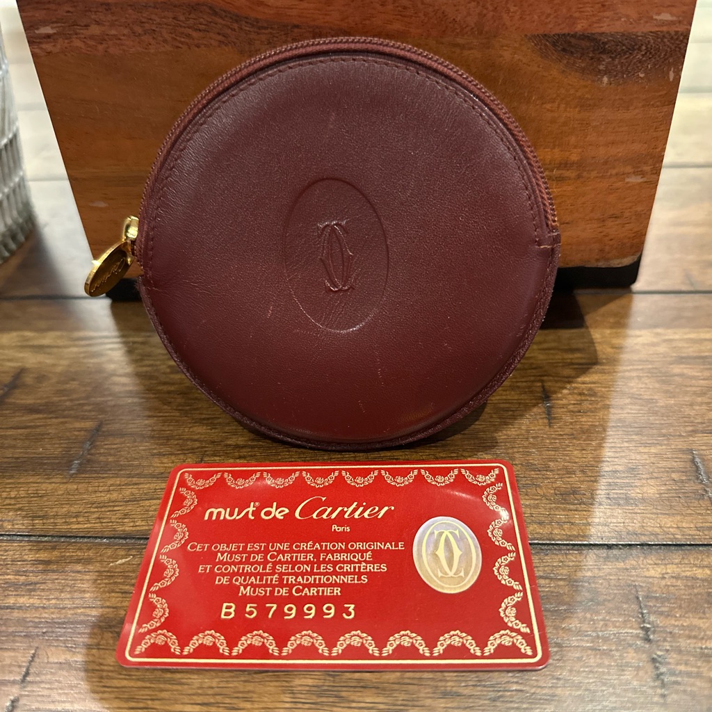 Authentic Cartier Coin Purse Red